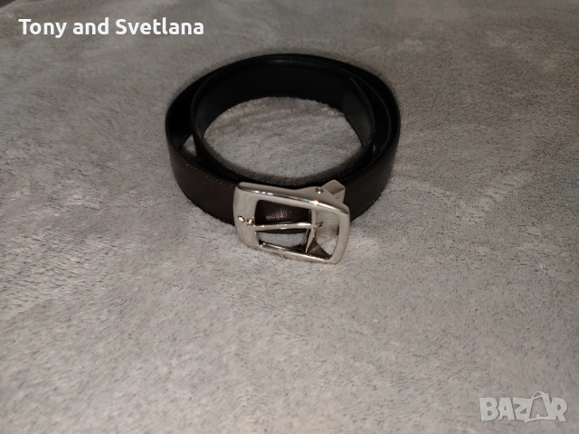 Кожен колан MONTBLANC. Оригинален чисто нов, с кутията и certificate guide. , снимка 2 - Колани - 53355960