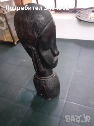 Дърворезба абанос статуетка фигура дърво Африка, снимка 2 - Антикварни и старинни предмети - 50851457