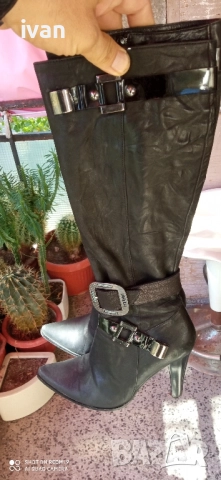 дамски официални ботуши от естествена кожа 38, снимка 7 - Дамски ботуши - 51758479