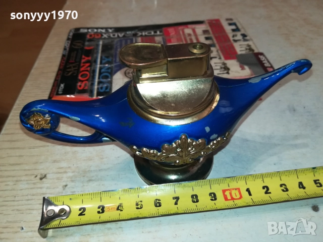 МЕТАЛНА ЗАПАЛКА-ЛАМПАТА НА АЛАДИН-ВНОС SWISS 2109251255, снимка 2 - Колекции - 51785358