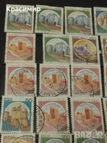 Пощенски марки Италия.Замъци ., снимка 15 - Филателия - 51684173