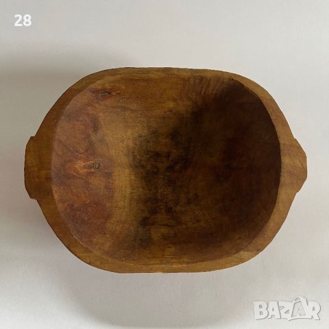 Стара дървена купа ръчна изработка, снимка 4 - Декорация за дома - 45766657