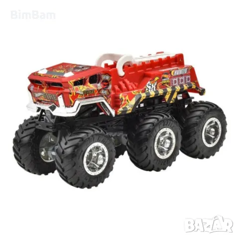 Количка Hot Wheels Monster Truck - Big Rigs / HW 5 Alarm, снимка 3 - Коли, камиони, мотори, писти - 48445415