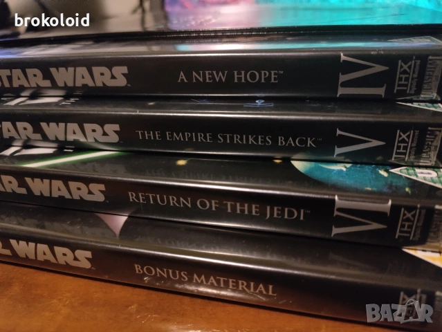 Star Wars original trilogy оригинална трилогия бокссет DVD кутия, снимка 3 - DVD филми - 53460855
