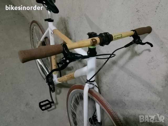 Бамбуков сингъл спийд с хидравлични дискови спирачки , снимка 6 - Велосипеди - 52860135