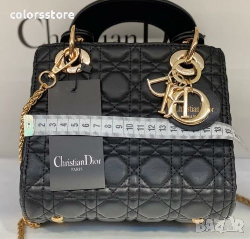 Луксозна Черна чанта Cristian Dior-VL51pre, снимка 2 - Чанти - 46458773