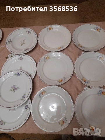 Стар български порцелан , снимка 4 - Чинии - 51696074