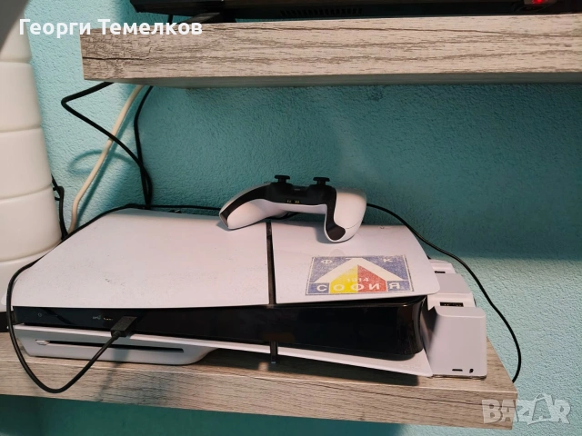 PlayStation 5 Slim (Disc Edition) + Гаранция до 11.2026 + Зарядна стан