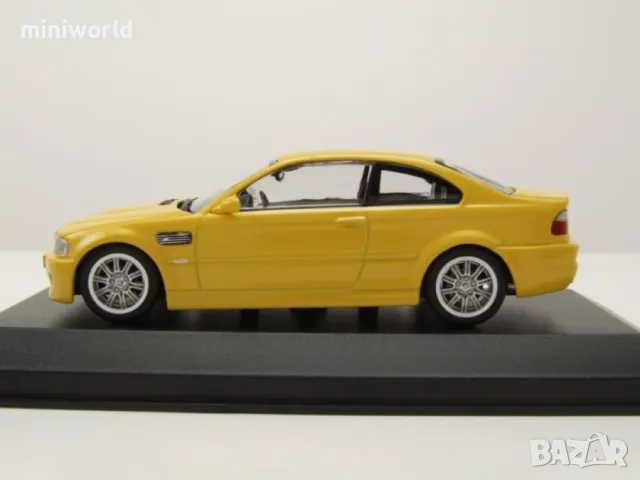 BMW M3 E46 Coupe 2001 - мащаб 1:43 на Maxichamps моделът е нов в PVC дисплей-кейс, снимка 4 - Колекции - 49565307