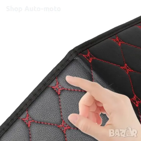 LUX кожен органайзер Automat, Сгъваем, С червен шев, 55x30x30см, снимка 3 - Аксесоари и консумативи - 49883376