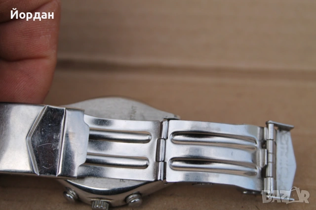 Мъжки стоманен хромиран часовник ''Swatch'' , снимка 8 - Мъжки - 54149922