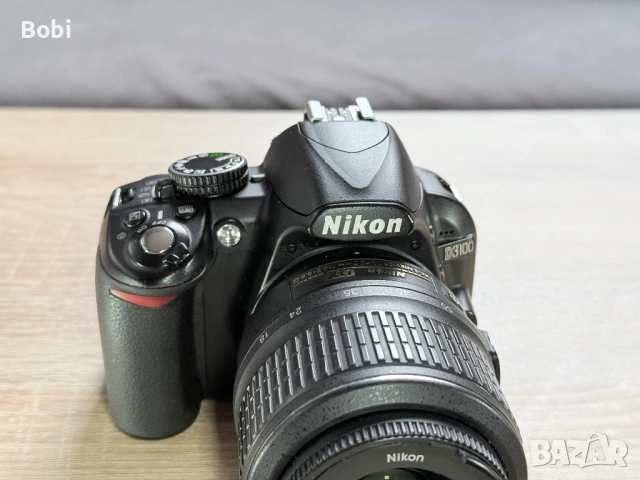 Nikon D3100 + обектив + аксесоари (готов за снимане), снимка 8 - Фотоапарати - 49615753