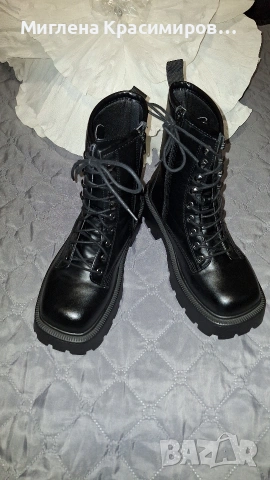 Боти/кубинки, снимка 5 - Дамски боти - 53260419
