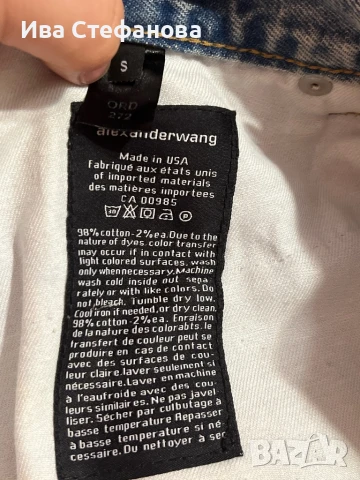 Нови къси дамски дънкови панталони тип пеперуда  Alexander Wang USA класически модел, снимка 2 - Къси панталони и бермуди - 41836373