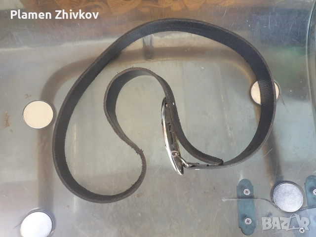 натурална кожа с катарама на известна метъл група , снимка 4 - Чанти - 54111801