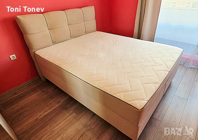 Тапцирана повдигната спалня 160х200 /боксспринг/ с ракла, снимка 3 - Спални и легла - 53828169