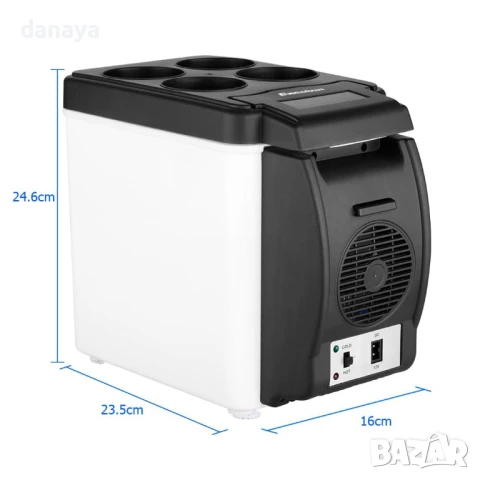 6038 Хладилна чанта за кола 12V с опция за затопляне и поставки за чаши, снимка 10 - Хладилни чанти - 51210786