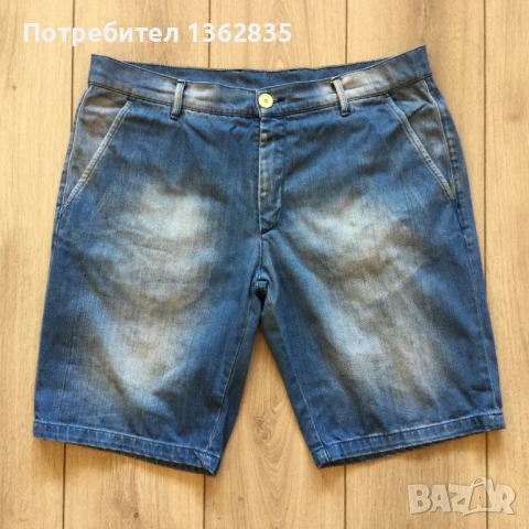 НОВИ оригинални сини дънкови къси гащета бермуди HERRLICHER размер 38, снимка 3 - Къси панталони - 51428830