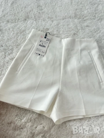 Zara къси бели панталонк, снимка 2 - Къси панталони и бермуди - 53138015