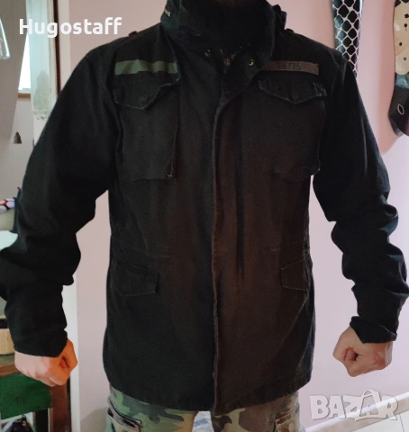 Военно черно яке Surplus M65 Regiment Jacket с качулка Хл, снимка 9 - Якета - 52748829