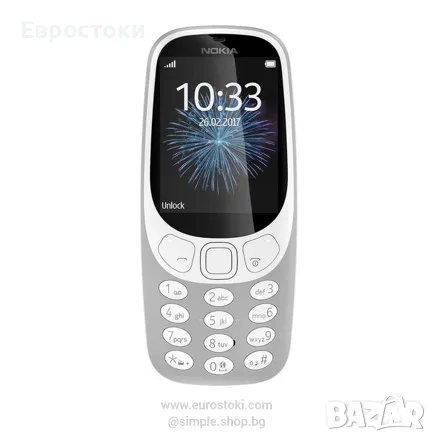 Мобилен телефон Nokia 3310, Dual SIM, GSM, 6MB, 2G. Цвят: червено или светло-сиво, снимка 1