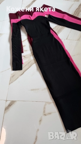 Страхотни рипс рокли от плетиво и голи рамена, снимка 7 - Рокли - 51738100