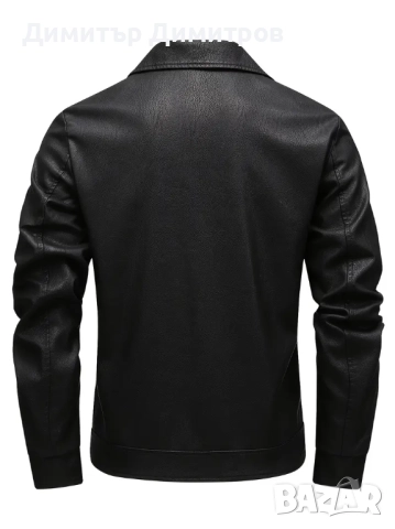 Якета кожени с страничен цип=45лв, снимка 2 - Якета - 52469044