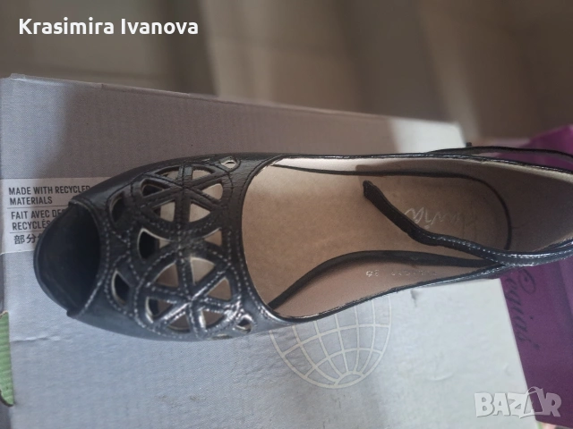 нови обувки естествен лак на платформа , снимка 3 - Дамски ежедневни обувки - 54160496