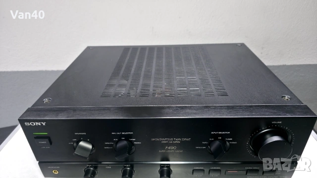Усилвател Sony F490, снимка 4 - Ресийвъри, усилватели, смесителни пултове - 54121787
