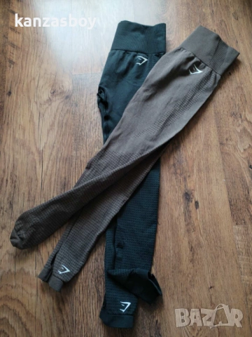 Gymshark Vital Seamless 2.0 Leggings Brown Marl - дамски фитнес клин С , снимка 8 - Клинове - 53864493