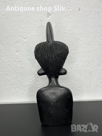 Африканска дървена фигура / бюст на жена. №5338, снимка 7 - Колекции - 45557333