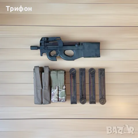 Еърсофт реплика Cybergun FN P90, AEG, airsoft + пълнители, снимка 1 - Въздушно оръжие - 47936442