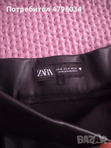 Къси кожени панталони Zara, снимка 2 - Къси панталони и бермуди - 54239598