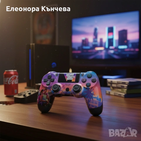 Тип уред: Безжичен гейминг контролер (джойстик); Съвместимост: PlayStation 4 , снимка 2 - Игри за PlayStation - 53145035