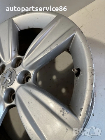 Алуминиева джанта 5 спици 7x18 ET38 за Peugeot 4007 2.2 HDI (2009), снимка 3 - Части - 53680486
