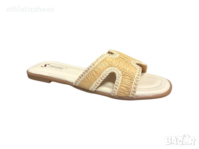 Дамски чехли на равна подметка-ПРОМОЦИЯ, снимка 2 - Чехли - 50780527