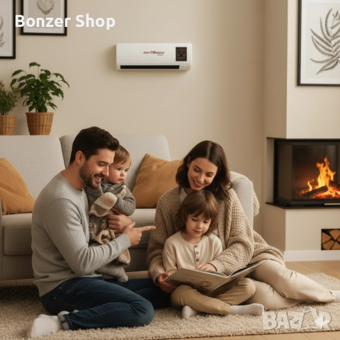 Стенна печка 3 в 1 – отопление и охлаждане за всяка стая, снимка 5 - Отоплителни печки - 51955032