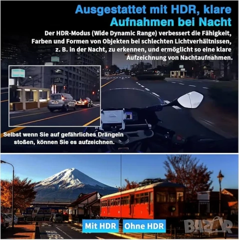 Екшън камера Nisanmoon, 4K, водоустойчива, малка, с 1,3-инчов екран, снимка 4 - Камери - 53558444