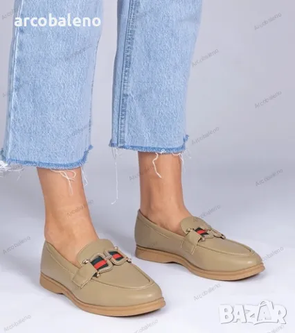 Дамски мокасини от еко кожа с декорация Kalenda, 2цвята , снимка 3 - Дамски ежедневни обувки - 49924607