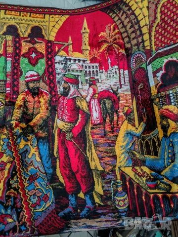 Килим, кавьор за стена, ориенталски мотив. , снимка 4 - Декорация за дома - 51798869