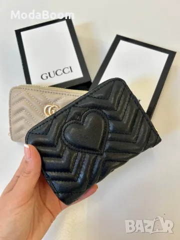 Gucci • Луксозни дамски портмонета • Два цвята , снимка 3 - Портфейли, портмонета - 47032758