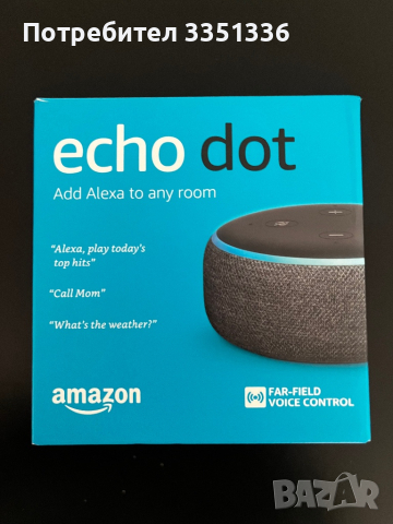 Alexa echo dot колона smart home, снимка 1 - Тонколони - 44985883