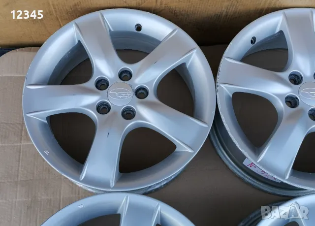 16’’5x100 originalni za subaru 16”5х100 оригинални за субару-№522, снимка 4 - Гуми и джанти - 48329416