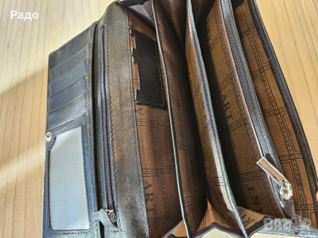 Нов дамски портфейл естествена кожа ART-93 портмоне дамско кожено органайзер портфейли портмонета, снимка 3 - Портфейли, портмонета - 52944507