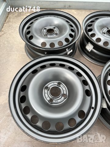 4бр.  OEM железни джанти 16" 4x100 Opel, Fiat, снимка 3 - Гуми и джанти - 46040699