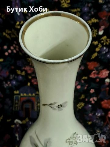 Винтидж ваза баварски порцелан  J. Seltmann , снимка 4 - Антикварни и старинни предмети - 46419123
