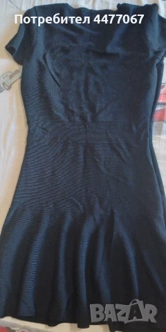 Дамска черна рокля, снимка 2 - Рокли - 50931110