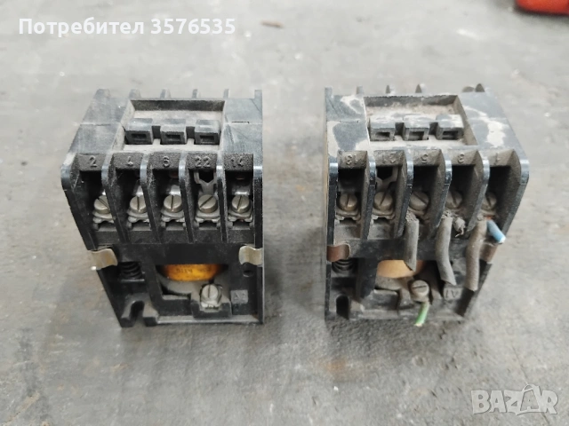 2 броя български въздушен контактор модел К6Е