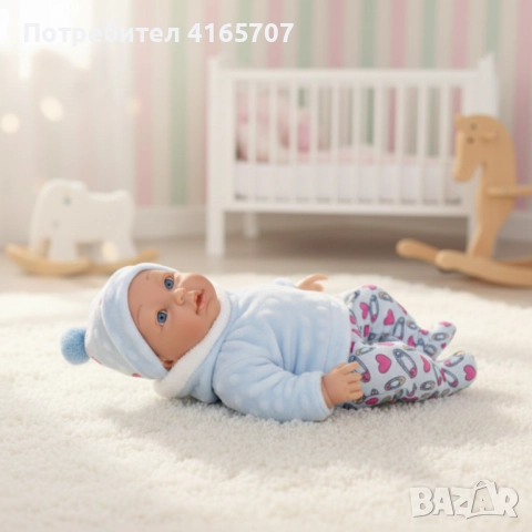 Кукла бебе със звук и зимни дрехи - 36 см - Перфектен подарък за празниците