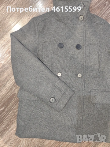 сиво палто на H&M, снимка 3 - Палта, манта - 53939605